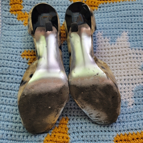 Jessica Simpson Animal Print Pumps Size 8B - Picture 5 of 7
